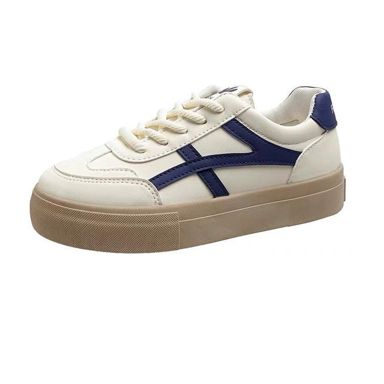 Damen Trendige Plateau-Sneaker mit hochwertigem Obermaterial und rutschfester Sohle Fudus