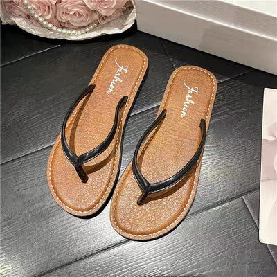 Damen Flip-Flops mit rutschfester Sohle und bequemem Fußbett Fudus