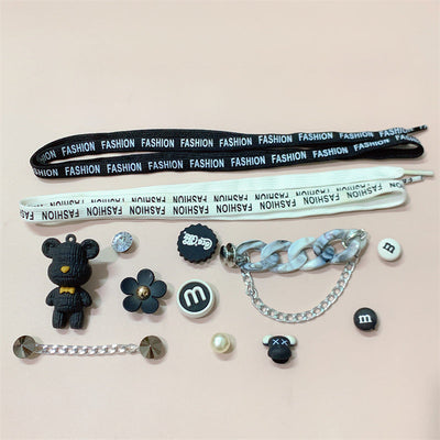 Damen Verspielte Clogs mit bunten Verzierungen und charmanten Applikationen Fudus