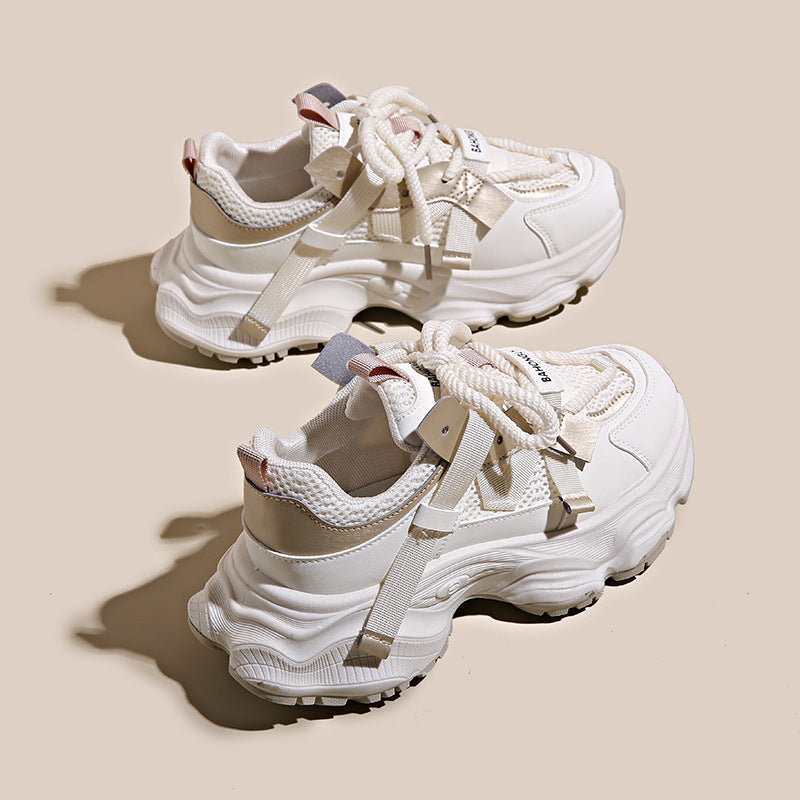 Damen Sportliche Chunky Sneakers mit atmungsaktiver Mesh-Oberfläche und ergonomischer Dämpfung Fudus