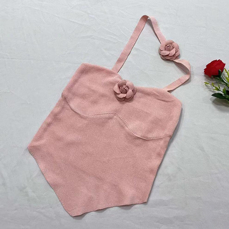 Damen Top mit floralen Applikationen und elegantem Schnitt Fudus