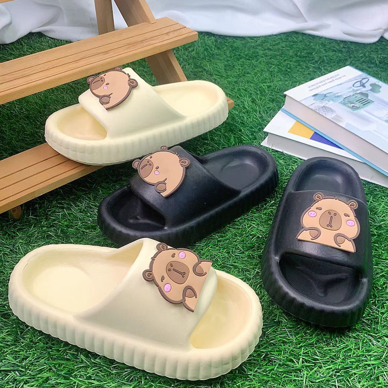 Damen bequeme Hausschuhe mit tierischem Motiv Fudus