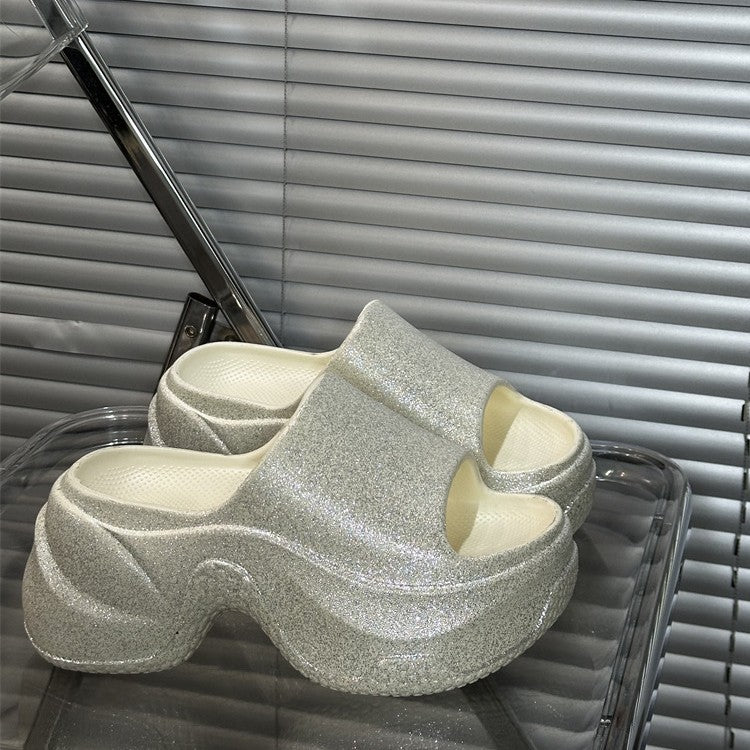 Damen Glamouröse Slides Fudus