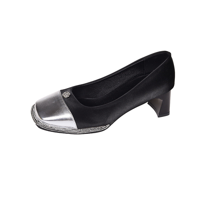 Damen Glänzende Elegante Pumps mit Absatz Fudus