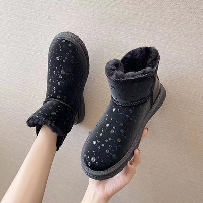 Damen Wasserdichte Kunstleder Stiefel Fudus