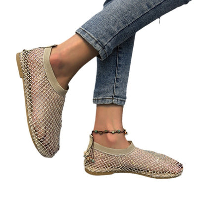 Damen atmungsaktive Netzschuhe mit elastischem Riemen Fudus