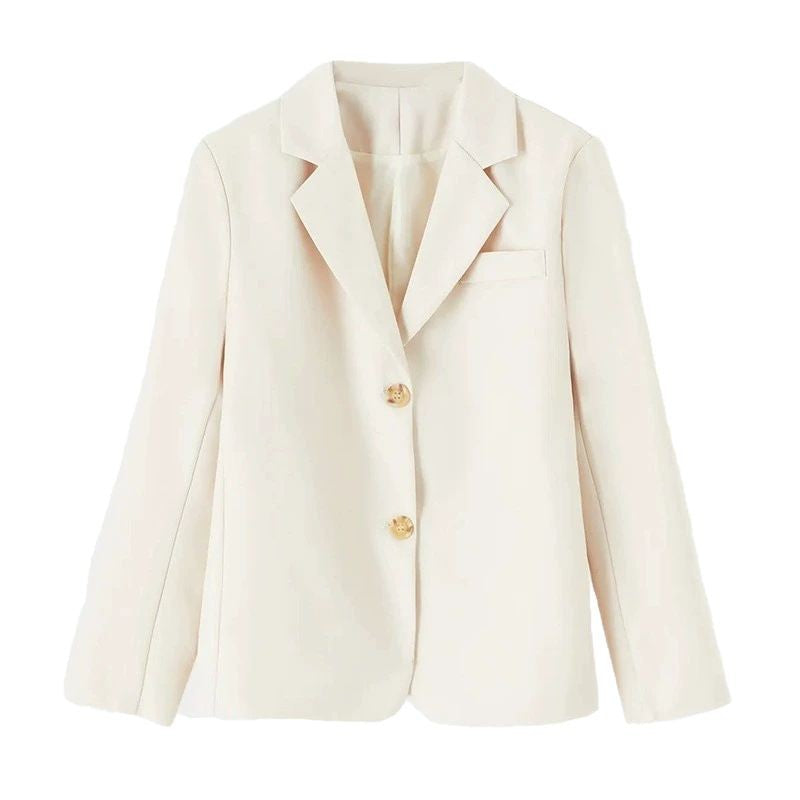 Damen Blazer mit klassischem Schnitt und eleganten Knopfdetails Fudus