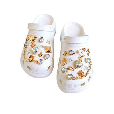 Damen Trendige und bequeme Clogs mit schicken Strasssteinen Fudus