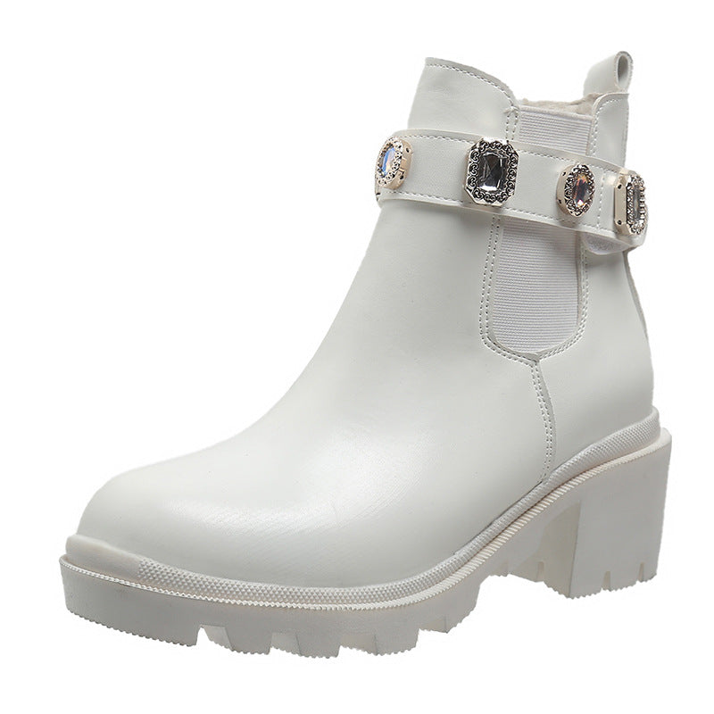 Damen trendige Chelsea Boots Fudus