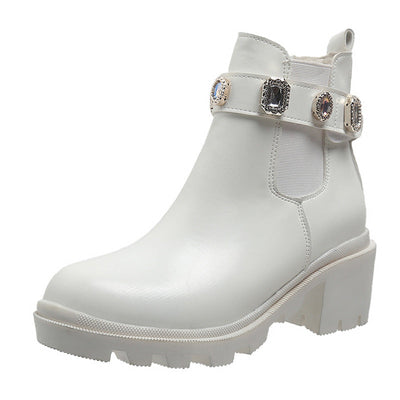 Damen trendige Chelsea Boots Fudus