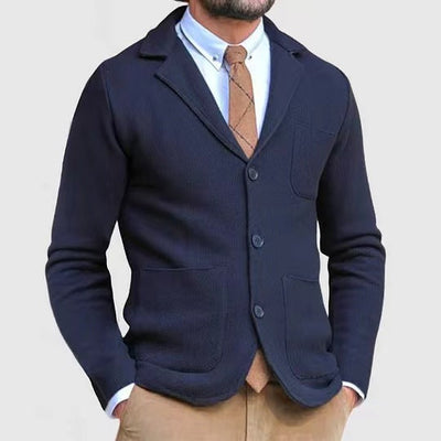 Herren Strickblazer mit modernem Schnitt und praktischen Taschen Aliams