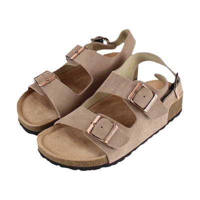 Damen Marken-Sandalen mit verstellbaren Schnallen und anatomischem Fußbett Fudus