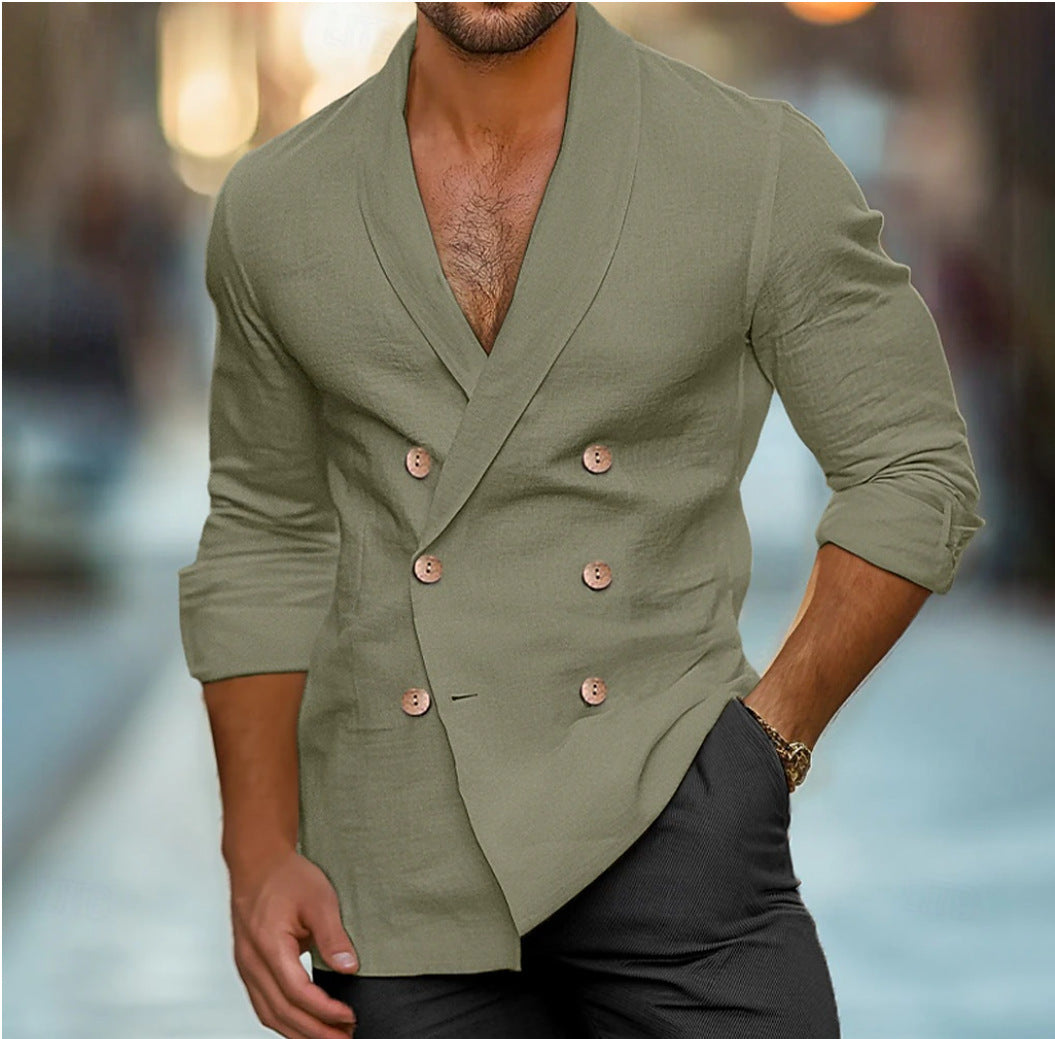 Herren modische Leinenblazer Aliams