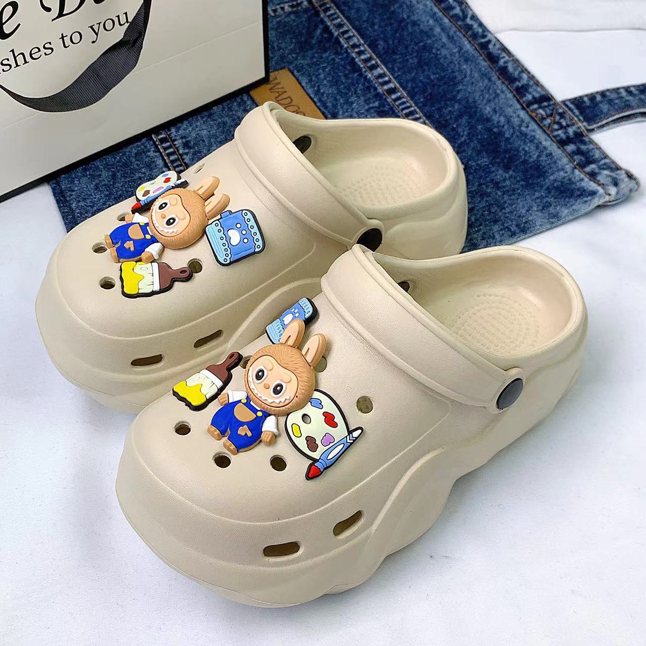 Damen Freizeitclogs mit bunten Tiermotiven und innovativem Komfortdesign Fudus
