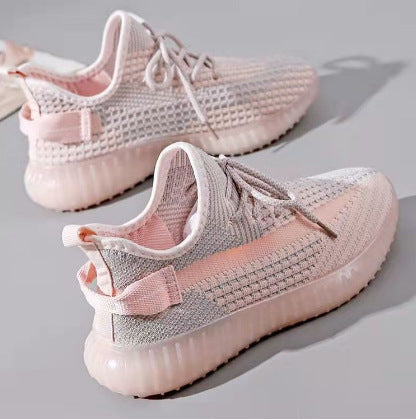 Damen atmungsaktive Sneakers mit flexiblem Mesh-Obermaterial und rutschfester Sohle Fudus