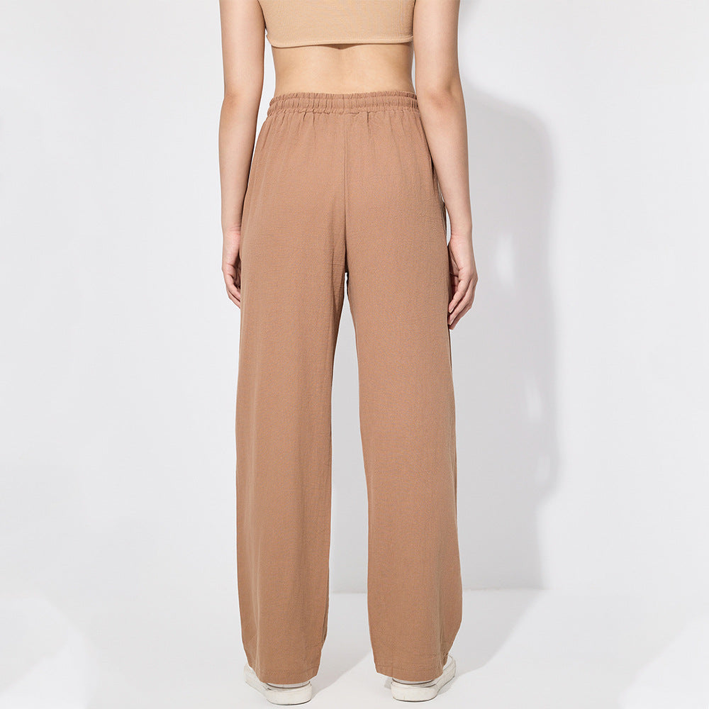 Damen Legere Freizeithose mit elastischem Bund Fudus