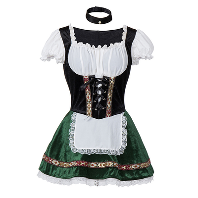 Damen Elegante Mini Oktoberfest Dirndl Kleid