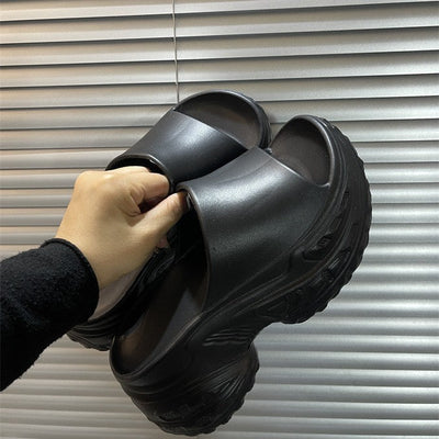 Damen Komfortable und stilvolle Slides mit dickem Sohlendesign Fudus