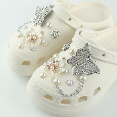 Damen modische Clogs mit Dekor Fudus