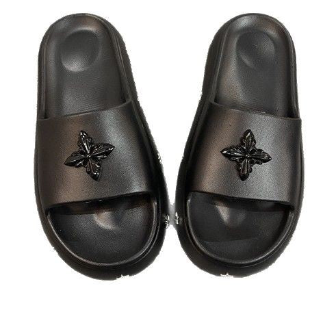 Damen Bequeme Pantoletten mit modischen Sternenapplikationen Fudus