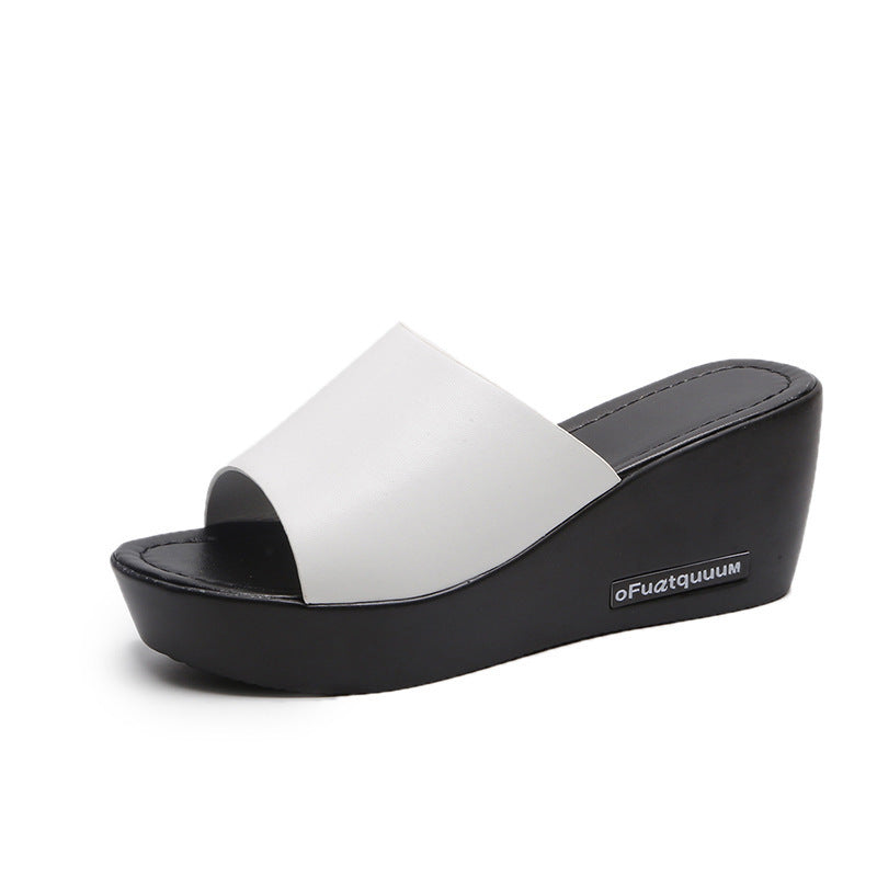 Damen Wedge-Pantoletten mit bequemem Innenfutter und trendseitigem Schnitt Fudus