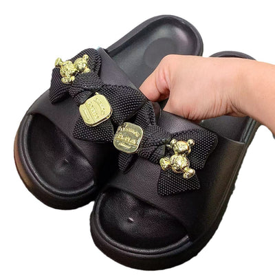 Damen Lustige und glamouröse Pantoletten mit hochwertigem Dekor Fudus