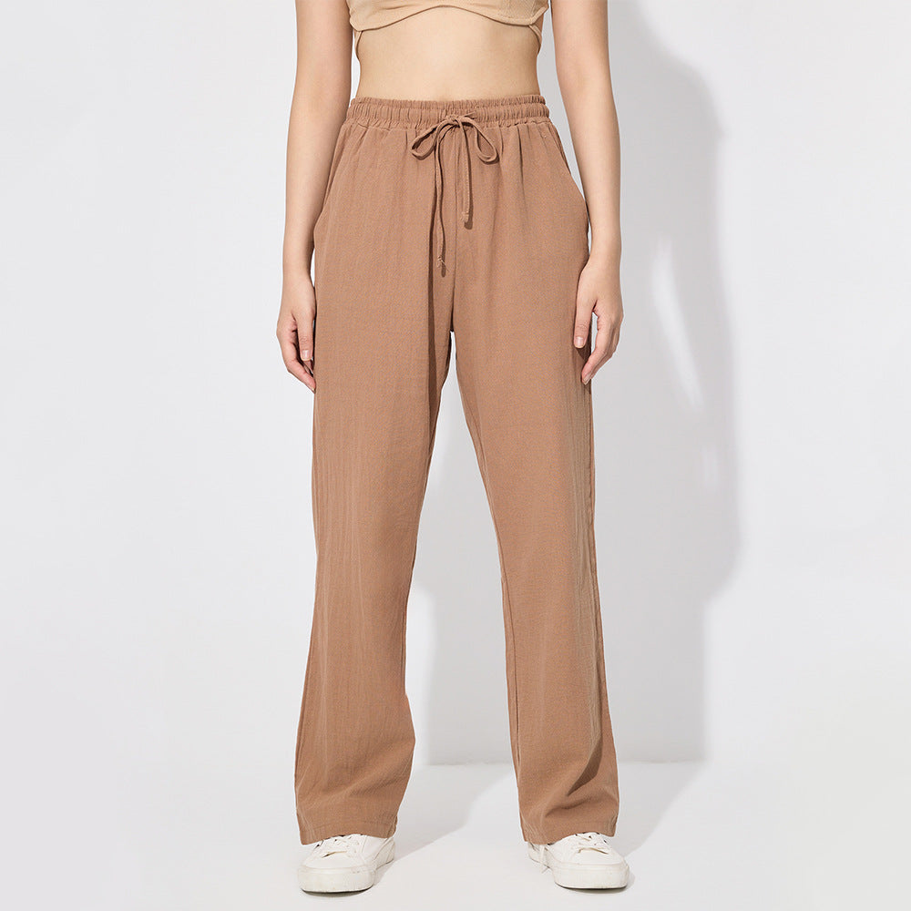 Damen Legere Freizeithose mit elastischem Bund Fudus