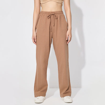 Damen Legere Freizeithose mit elastischem Bund Fudus