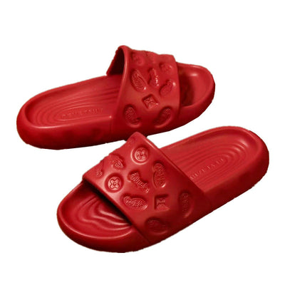 Damen Komfortable und stylische Wellness-Pantoletten mit rutschfester Sohle und ergonomischem Design Fudus