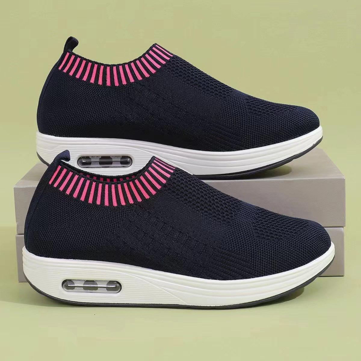 Damen Sportliche Sneakers mit atmungsaktivem Obermaterial und bequemer Dämpfung Fudus