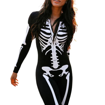 Skelettdruck Halloween Kostum