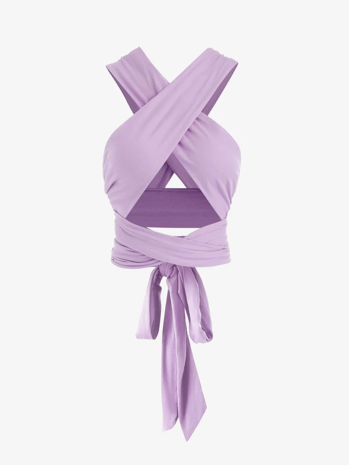 Damen Wickeloberteil im modernen Cross-Design mit tailliertem Schnitt Fudus