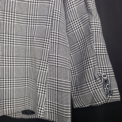 Herren eleganter Baumwoll-Blazer mit Hahnentrittmuster Aliams