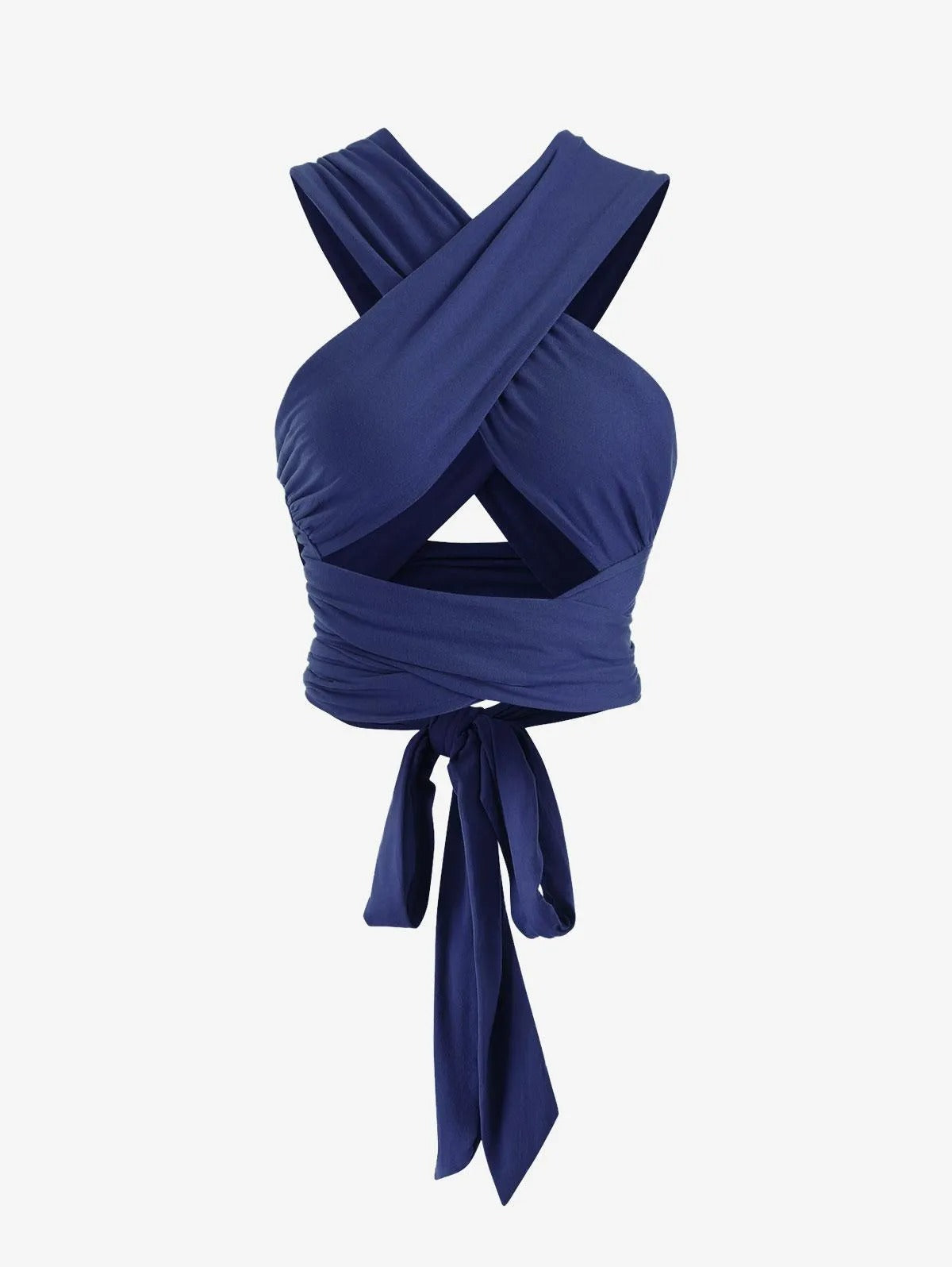 Damen Wickeloberteil im modernen Cross-Design mit tailliertem Schnitt Fudus