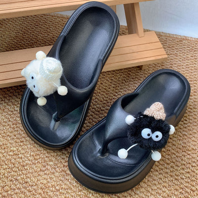 Damen Lustige und bequeme Badesandalen mit auffälligem Tiermotiv Fudus