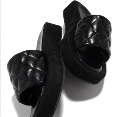 Damen Modische Clogs mit geflochtenem Obermaterial und rutschfester Sohle Fudus