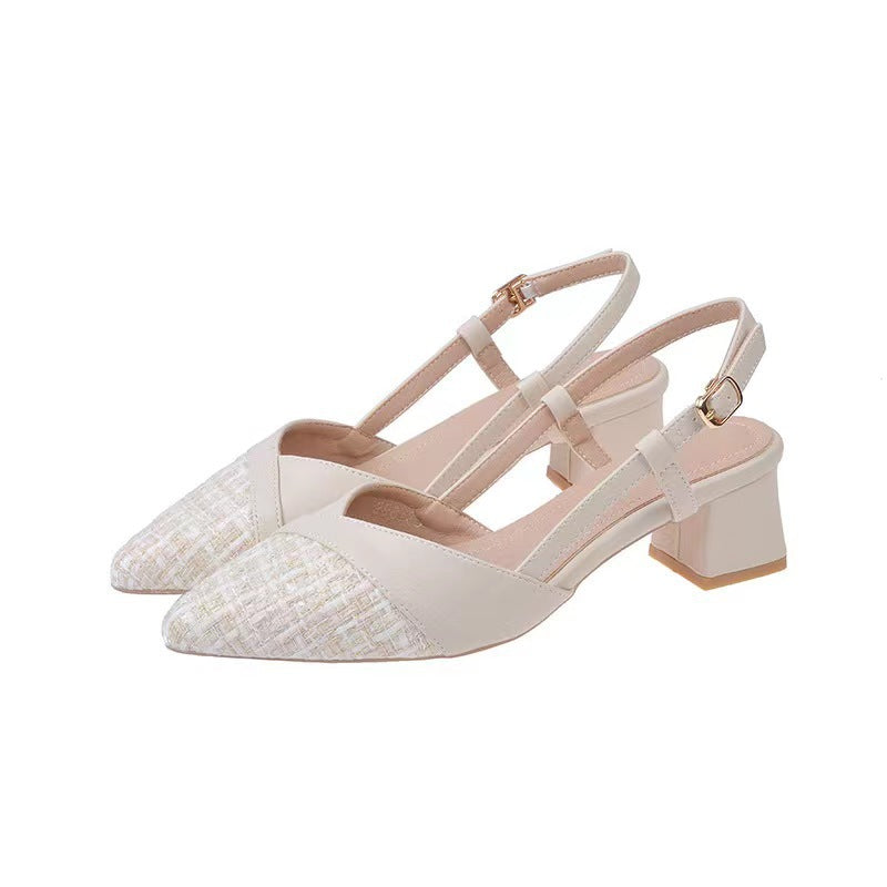 Damen Slingback-Pumps mit elegantem Spitze-Design und komfortablem Riemen Fudus