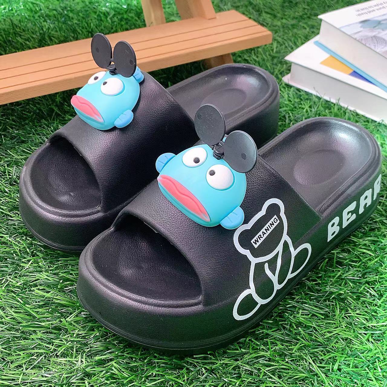 Damen Spaßige Freizeit-Sandalen mit tierischem Design und rutschfester Sohle Fudus