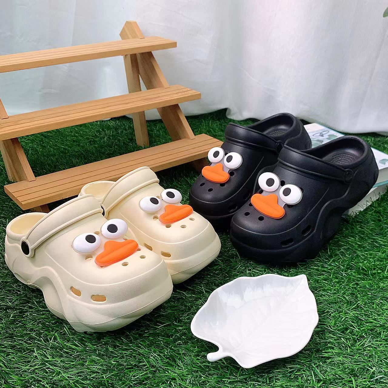 Damen Verspielte Clogs mit tierischem Design Fudus