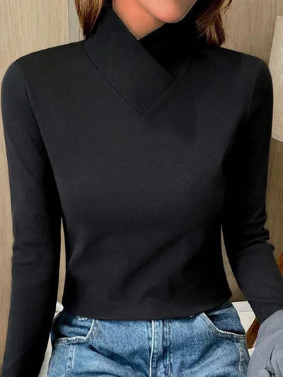 Stella | Eleganter Rollkragenpullover mit hohem Halsausschnitt