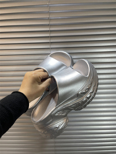 Damen Komfortable und stilvolle Slides mit dickem Sohlendesign Fudus