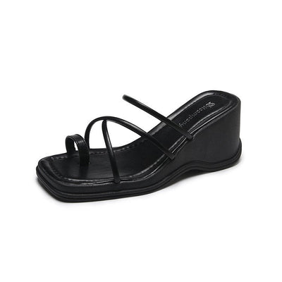 Damen Wedge-Sandalen mit eleganten Riemchen und rutschfester Sohle Fudus