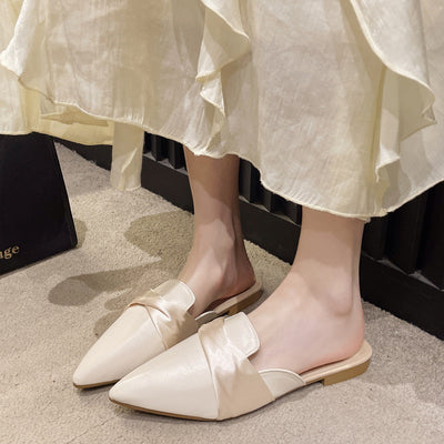 Damen klassische Slipper mit schickem Schleifenakzent und feinem Obermaterial Fudus