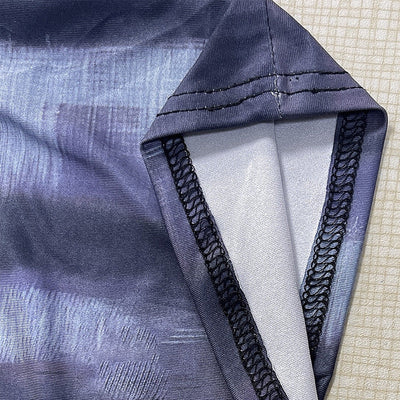 Damen figurbetontes Bandeau-Kleid mit schickem Muster Fudus