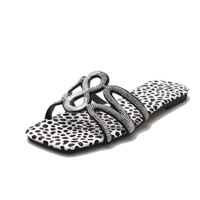 Damen elegante Sandalen mit glitzernden Schleifen und modischem Design Fudus