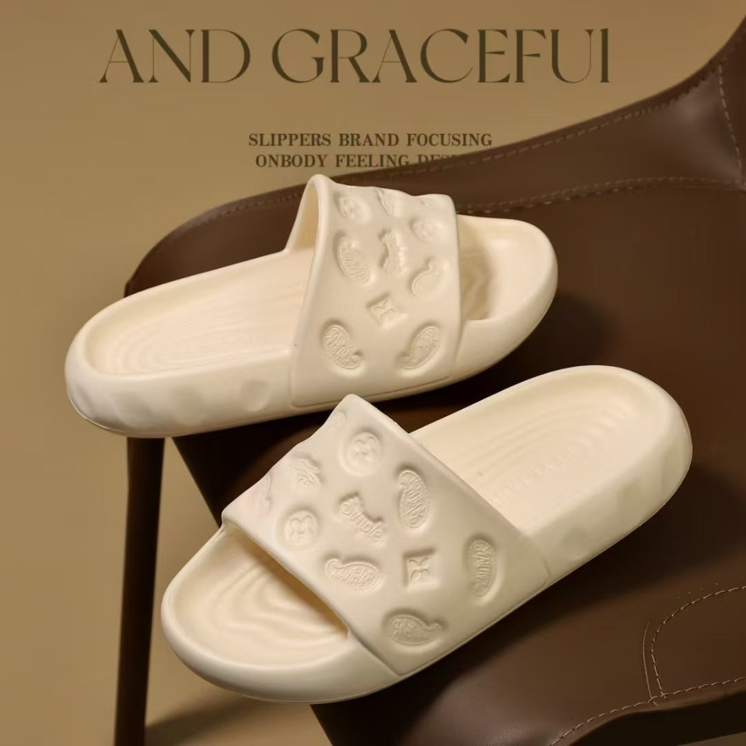 Damen Komfortable und stylische Wellness-Pantoletten mit rutschfester Sohle und ergonomischem Design Fudus