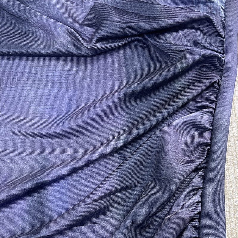 Damen figurbetontes Bandeau-Kleid mit schickem Muster Fudus