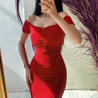 Damen Körperbetonendes Abendkleid Fudus