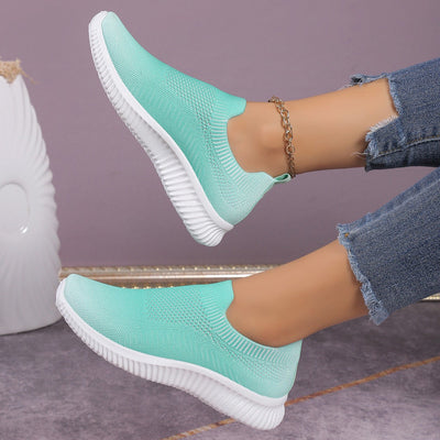 Damen Atmungsaktive Slip-On Sneakers mit elastischem Mesh-Obermaterial und innovativer Dämpfung Fudus