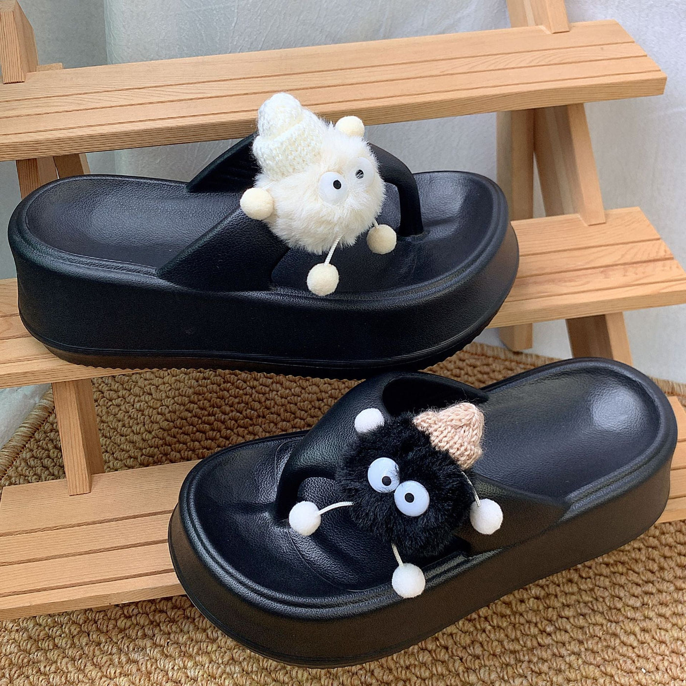 Damen Lustige und bequeme Badesandalen mit auffälligem Tiermotiv Fudus